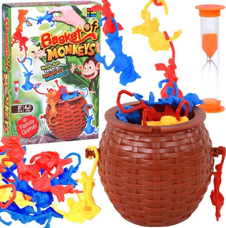 Jokomisiada Małpi sznur Gra zręcznościowa Małpki w koszyku Spadające małpki GR0685