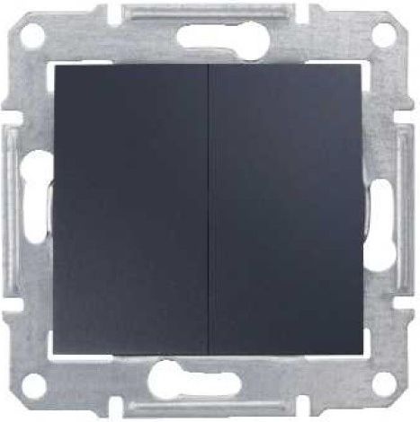 Schneider Electric Łącznik schodowy Sedna podwójny grafitowy (SDN0600170)