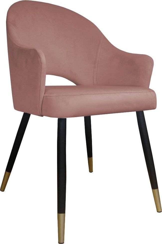 Atos Krzesło JENISEJ VELVET GOLD różowe