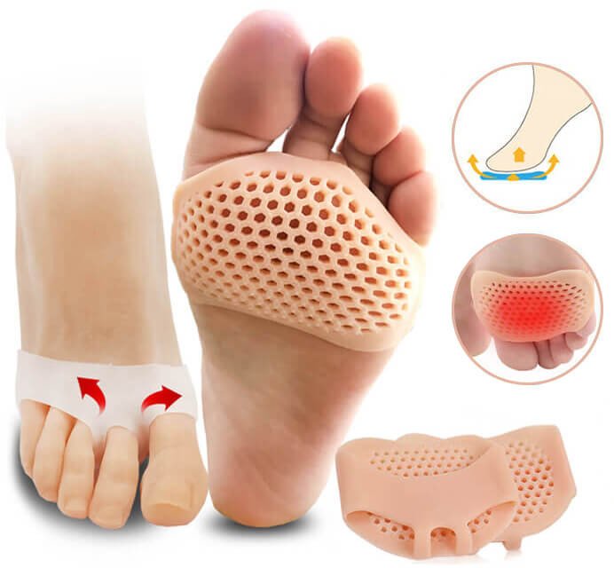 Żelowe wkładki amortyzujące pod sklepienie stopy - śródstopie komplet 2 szt