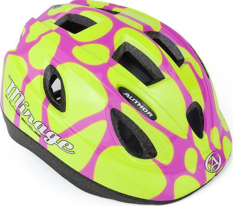 Author Kask Mirage różowo-żółty r. 48-54