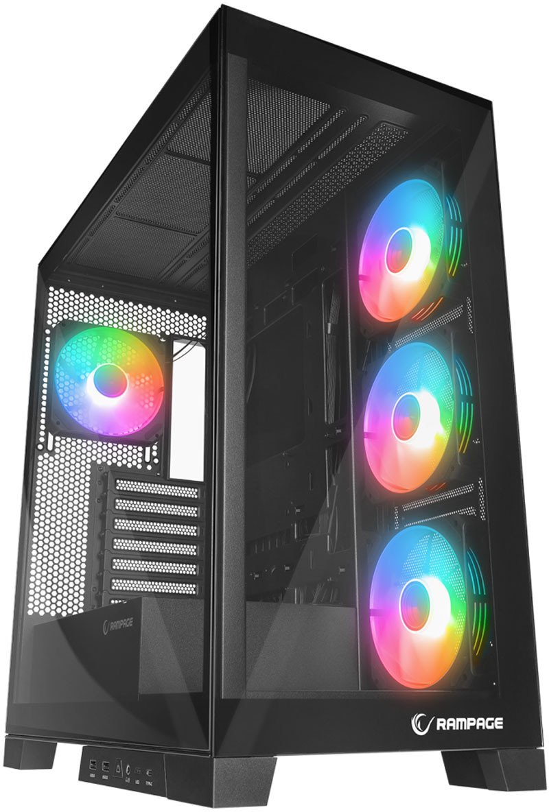 Obudowa Rampage Hydra V2 ARGB czarna (HYDRAV2-BLACK)