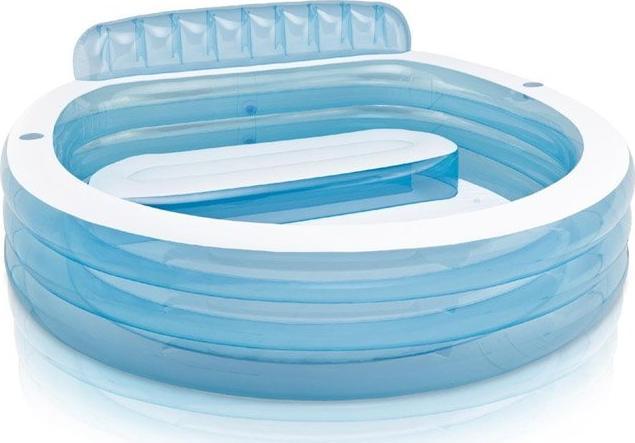 Intex Basen 229 x 218 x 79 dmuchany z ławeczką #57190 INTEX