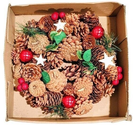 Stroik wieniec bożonarodzeniowy