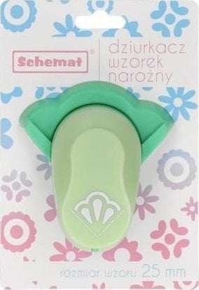 SCHEMAT Dziurkacz ozdobny narożny 25mm krople MIX