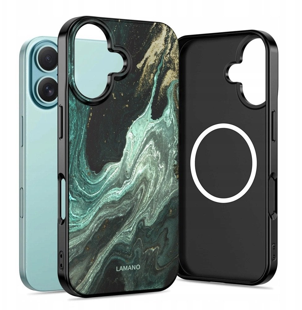 Etui Tech-Protect Flexair Lamano Magsafe iPhone 16 Verde Aura