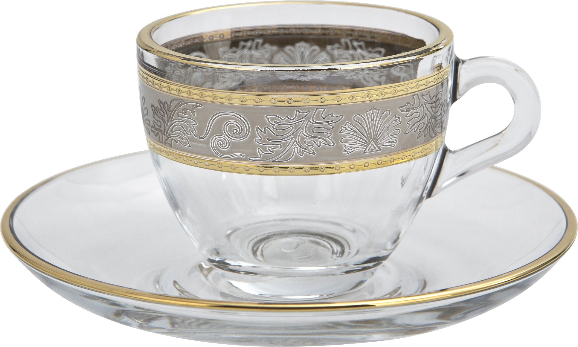 Combi dla Witeks Zestaw 2 filiżanek do espresso 60 ml + spodki White Lady