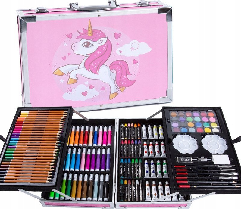 ZESTAW ARTYSTYCZNY 145 szt. JEDNOROŻEC MONET145