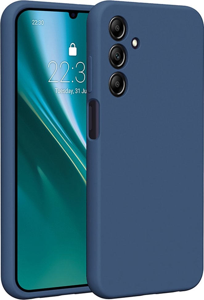 Etteri Nakładka Etteri Silicone Case do Samsung Galaxy A25 5G (global) ciemnoniebieska