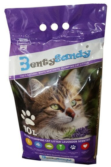 Żwirek bentonitowy BENTY SANDY Lavender 10L
