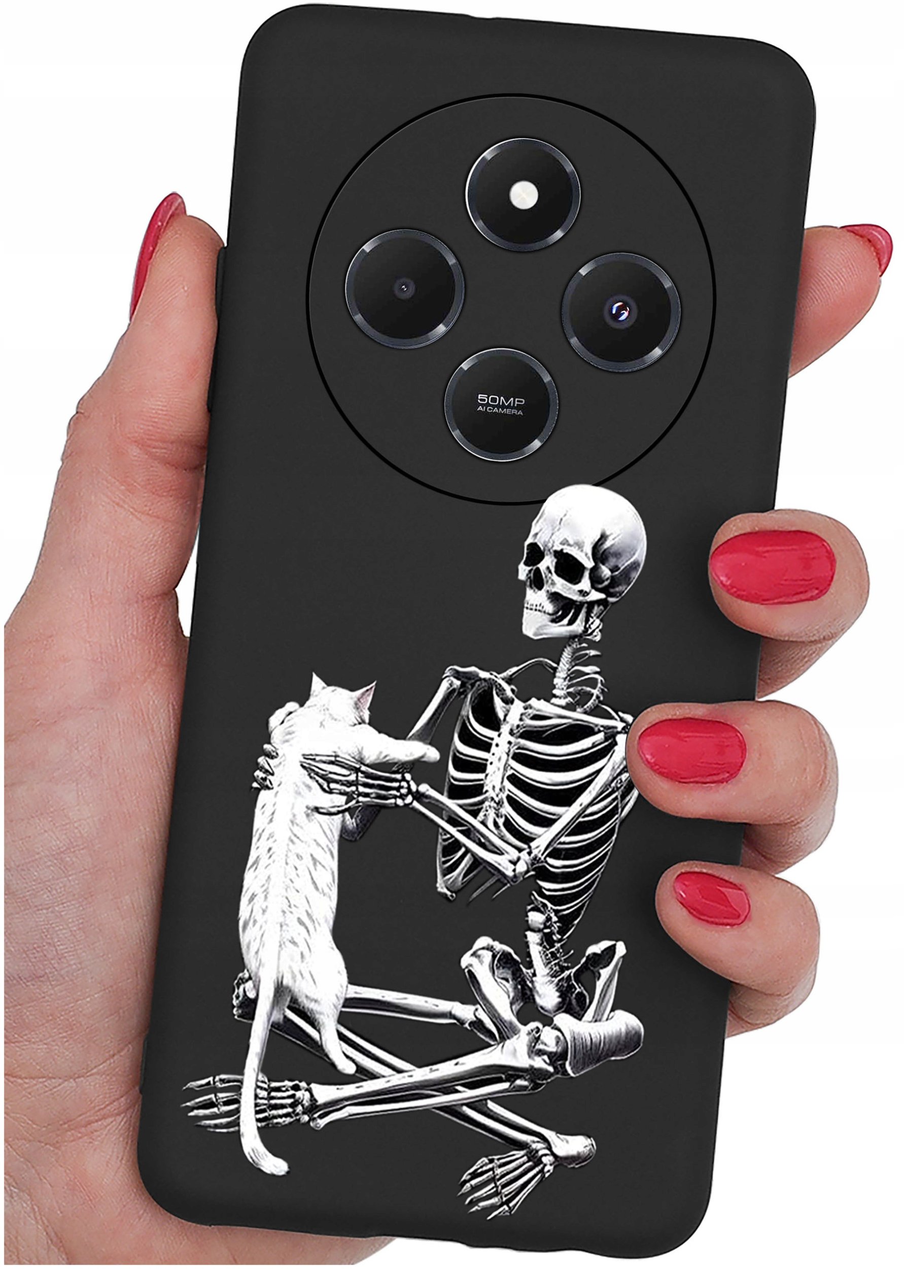 Etui do Xiaomi Redmi 14C WZORY |SILIKONOWE MATT CASE + SZKŁO 9H