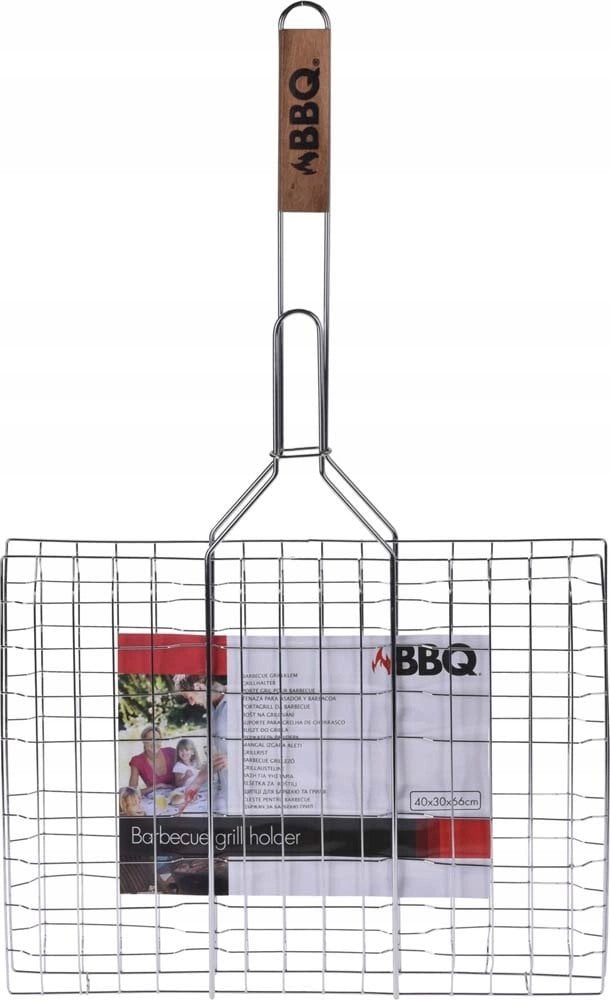 Kratka do grilla z drewnianą rączką