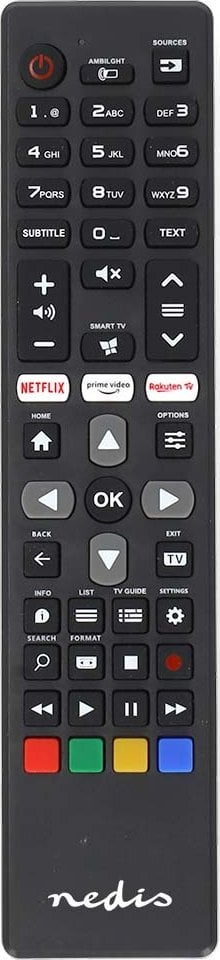 Pilot RTV Nedis Nedis TVRC45PHBK pilot Podczerwień TV Naciśnij przyciski
