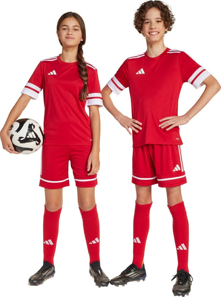 Spodenki dla dzieci adidas Squadra 25 czerwone JN5456 128