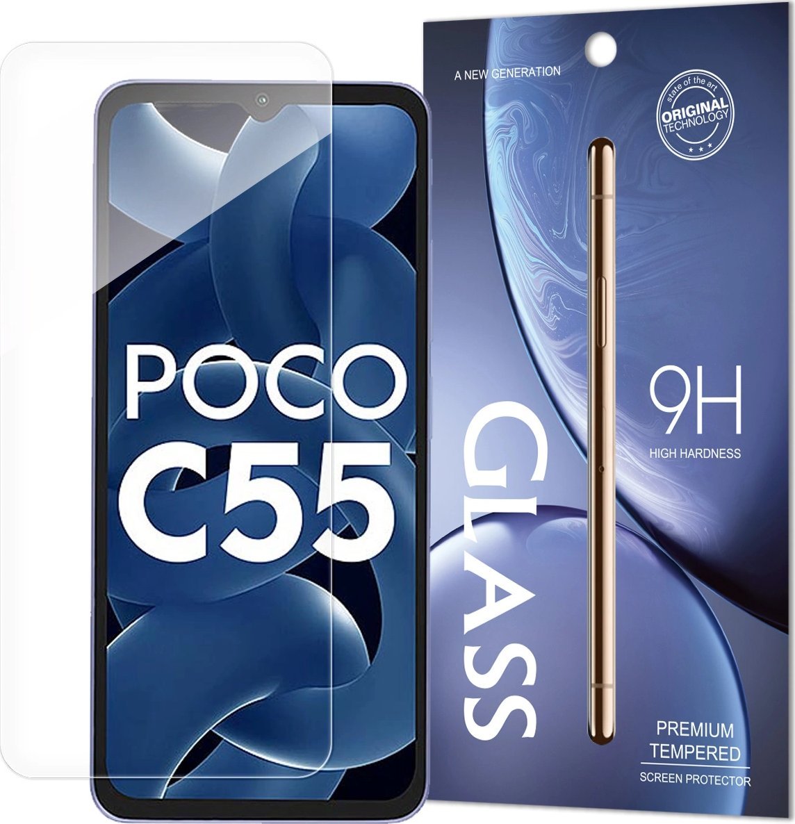 Hurtel Standard Tempered Glass Koperta szkło hartowane do Xiaomi Redmi 11A / Poco C55 / Redmi 12C 9H