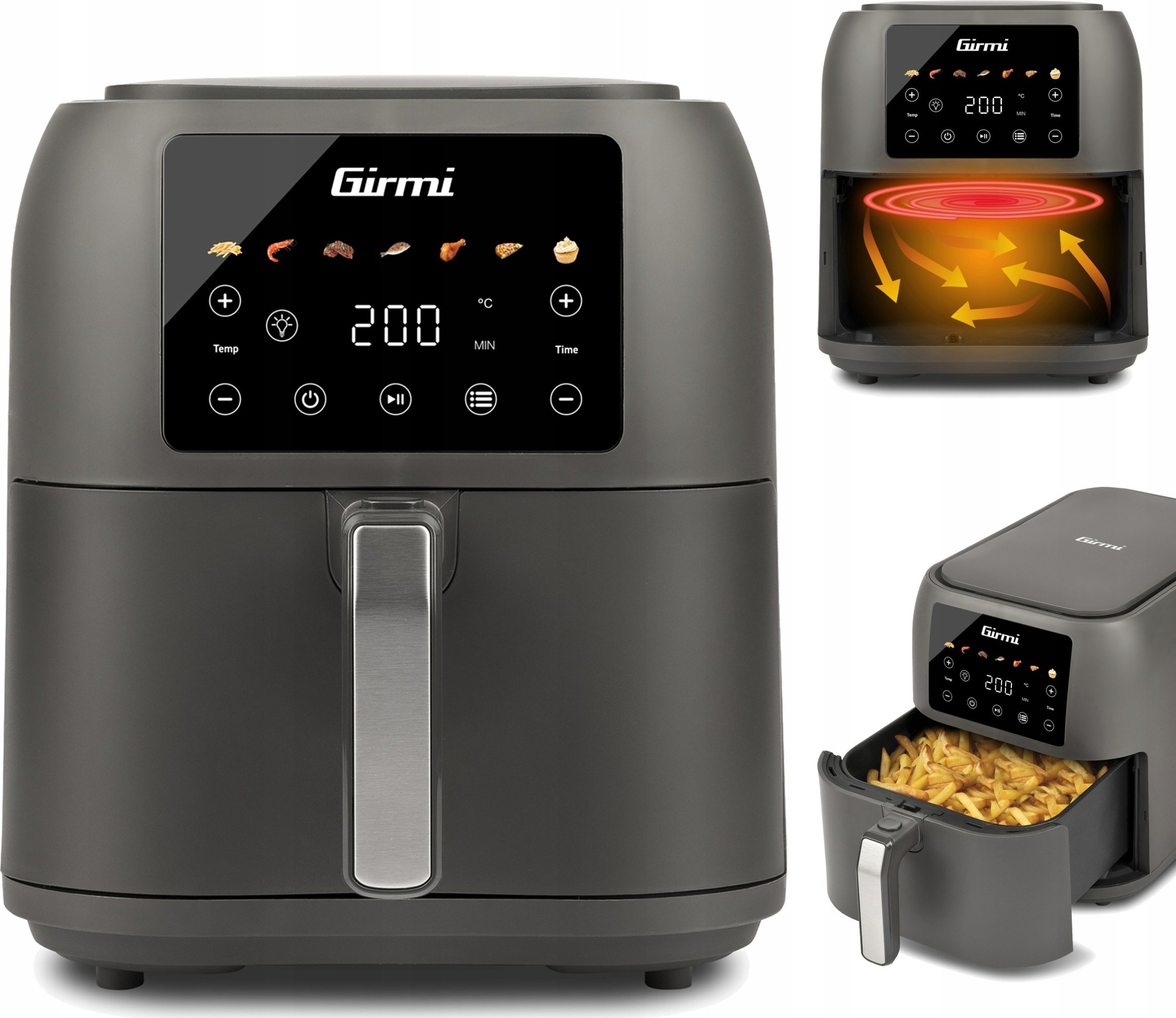 Frytkownica beztłuszczowa Girmi Frytkownica beztłuszcz. 8L Girmi FG9200