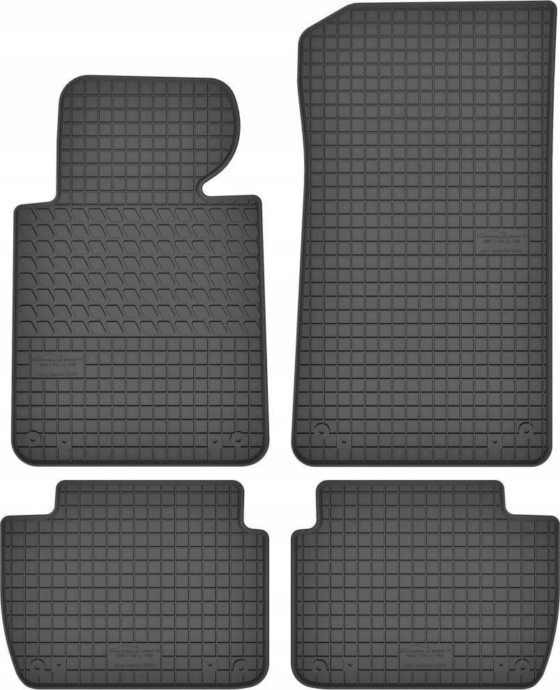 MotoHobby BMW 3 E46 Dywaniki gumowe PREMIUM stopery