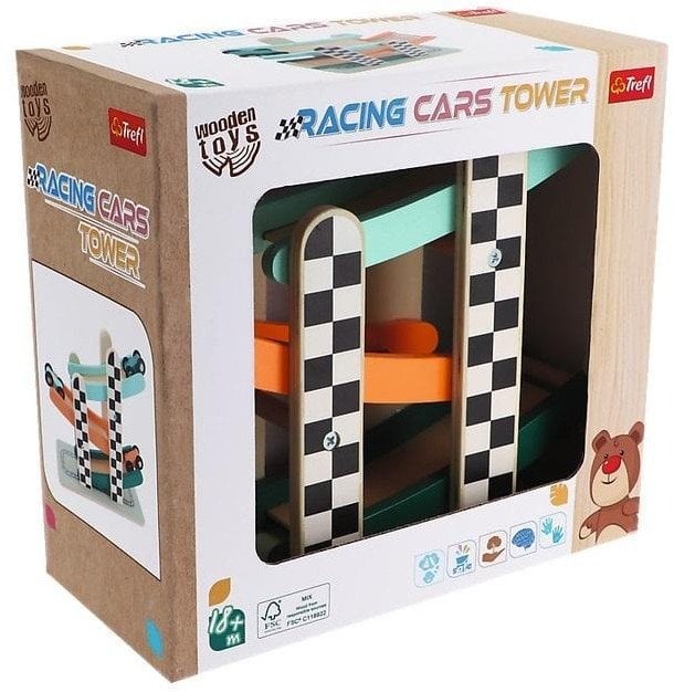 Trefl Zabawka drewniana - Racing cars tower TREFL
