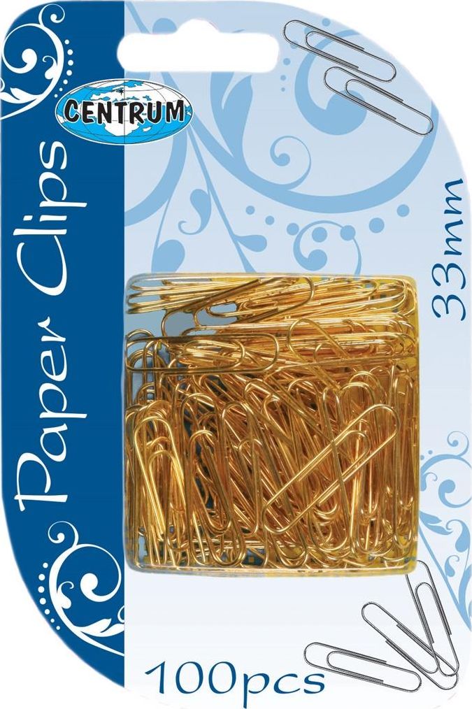 Centrum Spinacze biurowe okrągłe 33mm 100 szt. 80820