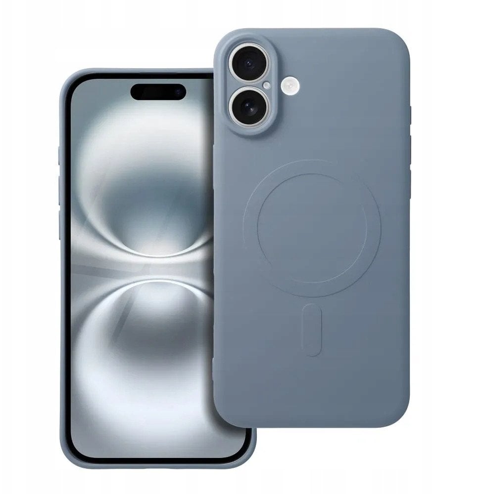 Futerał SILICONE MAG COVER kompatybilny z MagSafe do IPHONE 16e (SE 4 2025) jasny niebieski