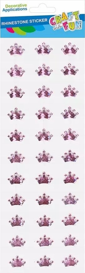 Craft with Fun OZDOBA DEK KRYSZT SPRZ KORONA ROZ 33SZT CF12/288