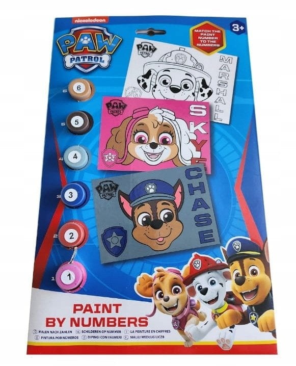 *****Psi Patrol malowanie w/g liczb 97-0075 85690*