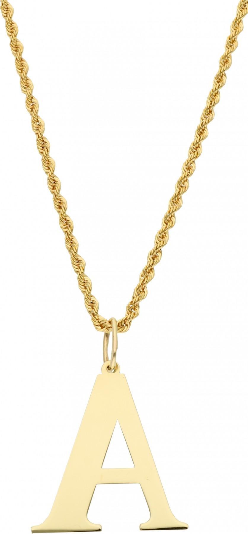 Rosanto Duża złota zawieszka literka A 585 14k