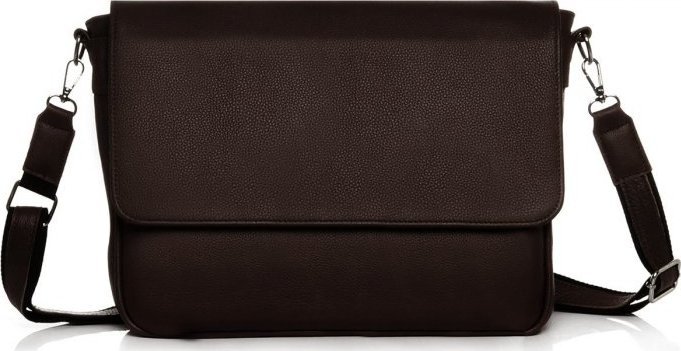 SKÓRZANA LISTONOSZKA MĘSKA TORBA NA RAMIĘ SOLOME PRATO BRĄZOWA