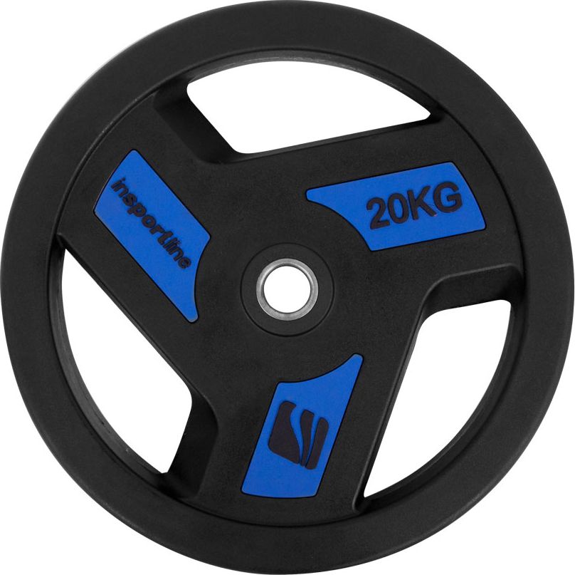 inSPORTline Obciążenie gumowane Herk 20kg 30mm kolor czarny (9204)