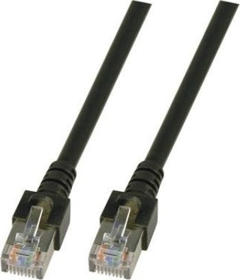 EFB EFB RJ45 Patchkabel SF/UTP, Cat.5e, PVC, CCA, 3m, schwarz