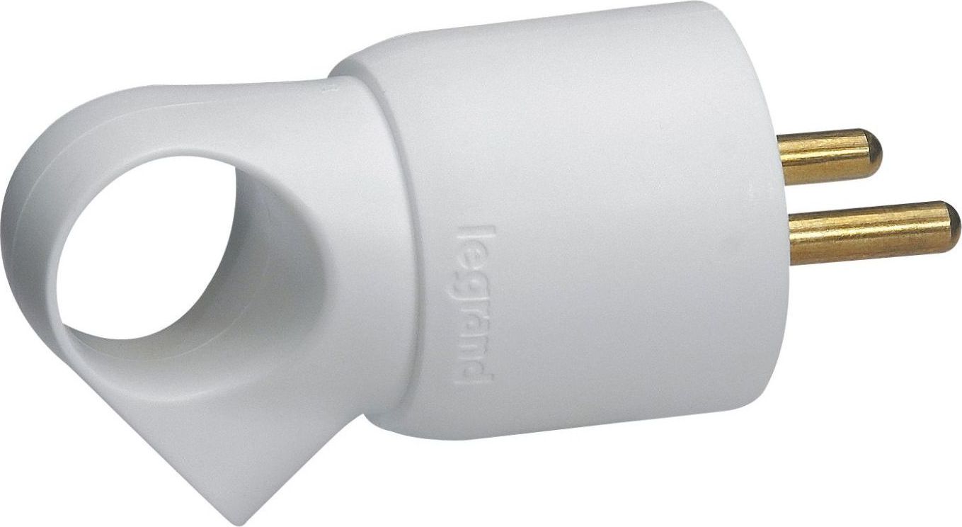 Legrand Wtyczka z uziemieniem i uchytem 16A 2P+Z 230V biała - 50103