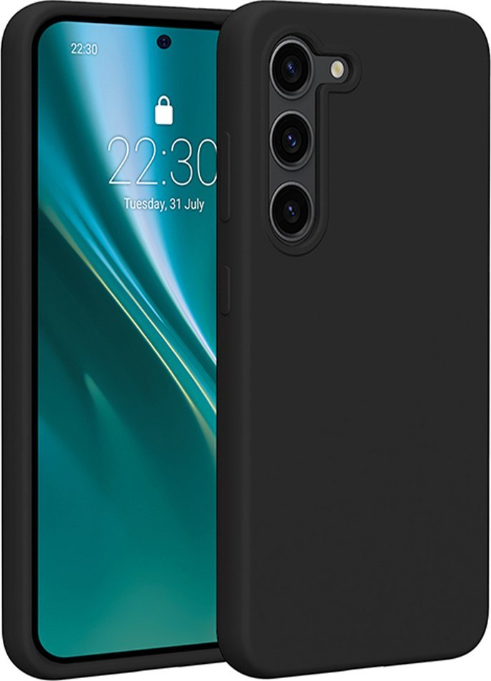 Etteri Nakładka Etteri Silicone Case do Samsung Galaxy S23 czarna