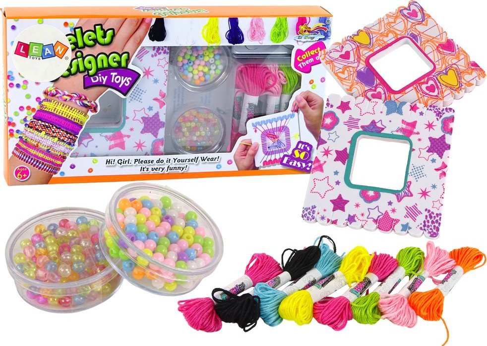 LeanToys Zestaw Do Robienia Biżuterii DIY Bransoletki Mulina