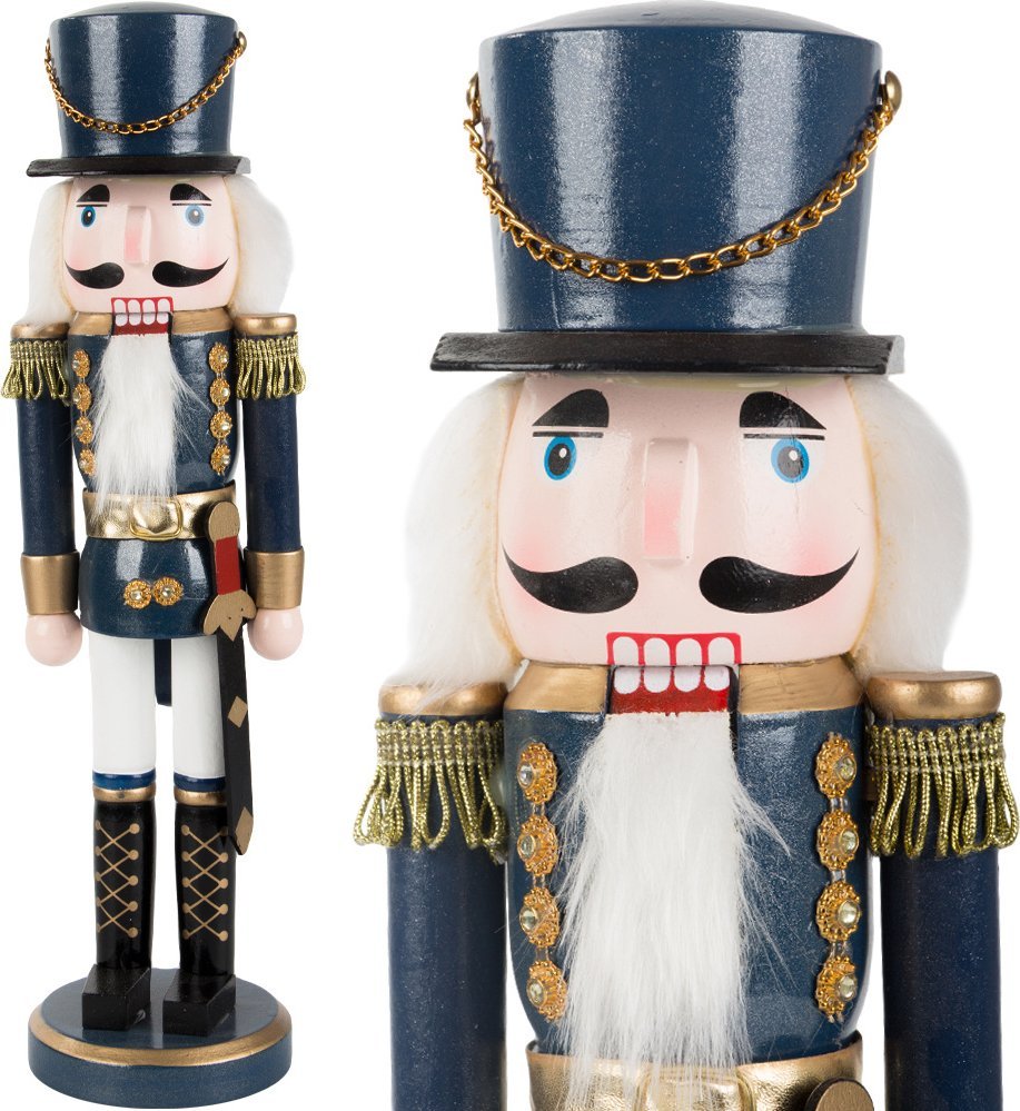 Verk Dziadek do orzechów żołnierz drewniany ozdobna świąteczna figurka prezent Dziadek do orzechów żołnierz drewniany ozdobna świąteczna figurka preze