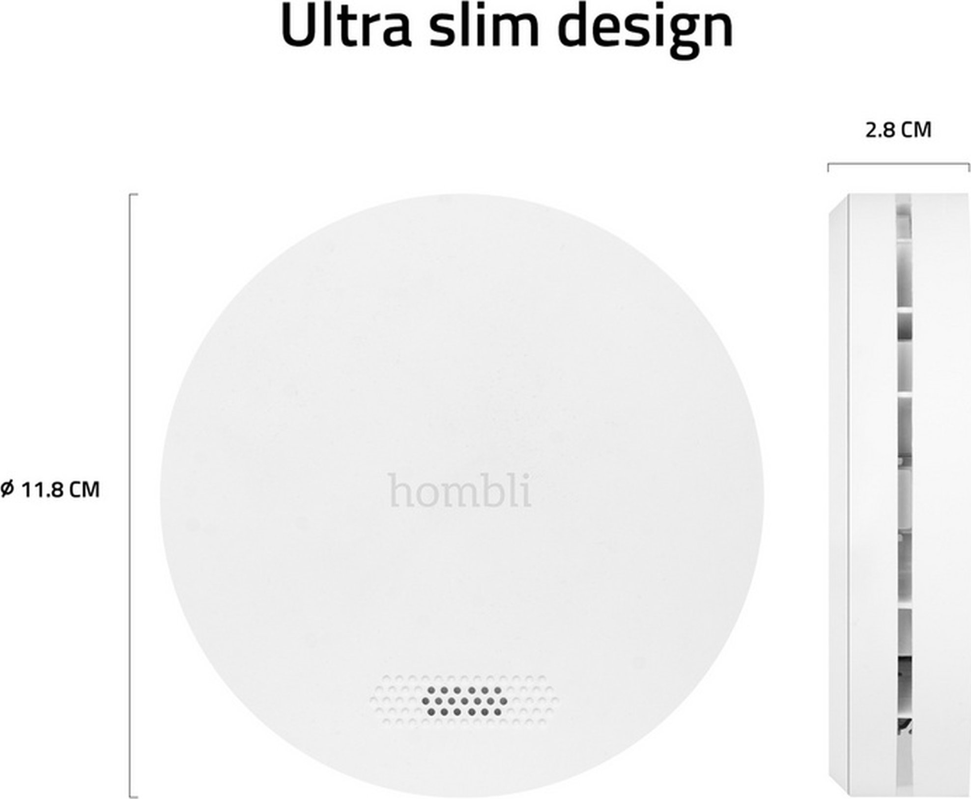 Avanca International BV Hombli smarter Rauchmelder weiß (2+1 Promo Pack)