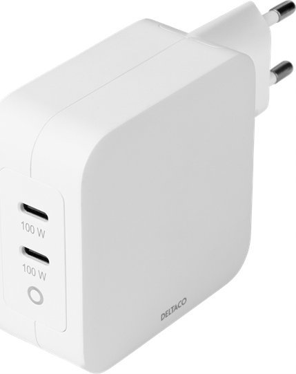 Ładowarka Deltaco Deltaco PD Ladegerät 100W 2x USB-C Gan weiß