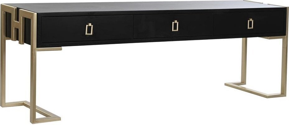 DKD Home Decor Stolik DKD Home Decor Metal Drewno (150 x 36 x 48 cm)