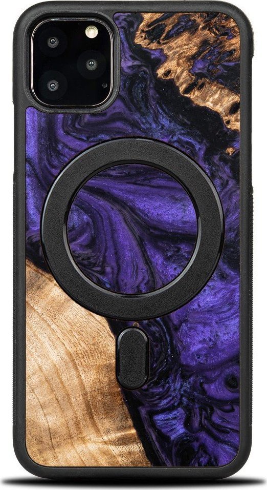 BeWood Etui Bewood Unique na iPhone 11 Pro Max - Violet z MagSafe