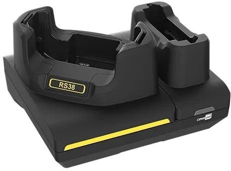 Dok do terminala RS38. Możliwość ładowania baterii zapasowej. Tylko ładowanie. Kabel USB i zasilacz w zestawie.