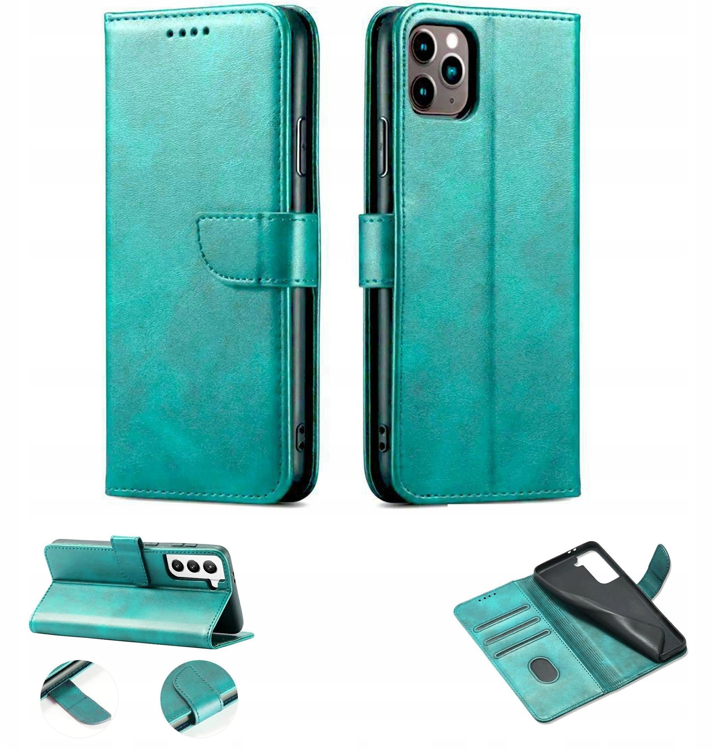 Kabura magneto wallet do Samsung Galaxy A17 5G zielony