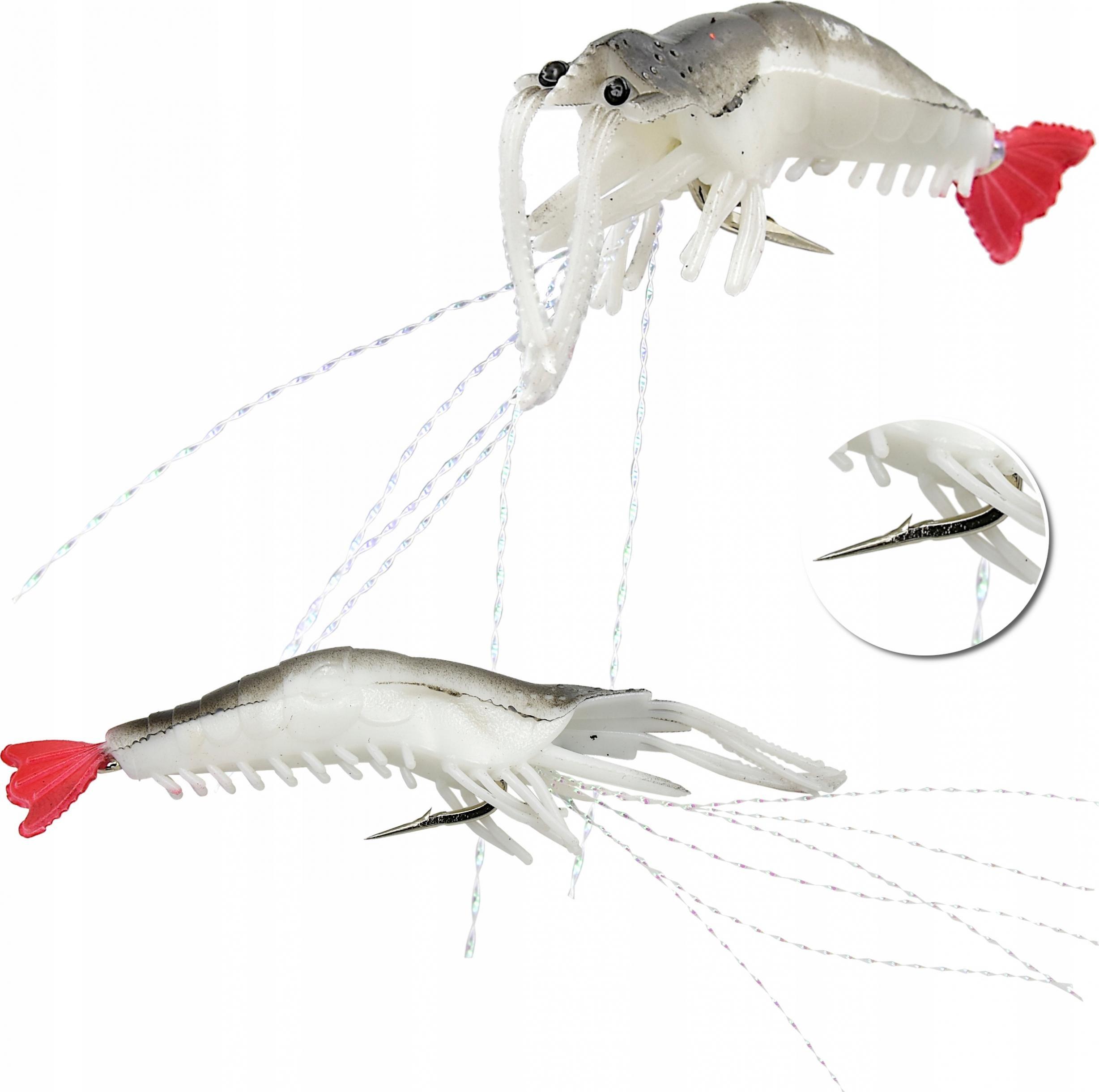 Miracle Fish Przynęta Sztuczna KREWETKA UZBROJONA HAK 8cm/ 4,6g