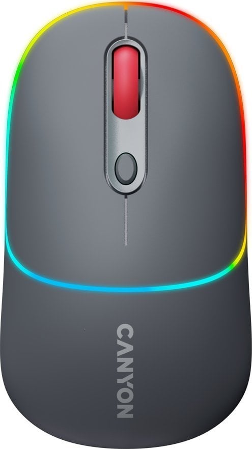 Mysz Canyon CANYON MW-22, 2 in 1 Wireless optical mouse with 4 buttons,Silent switch for right/left keys,DPI 800/1200/1600, 2 mode(BT/ 2.4GHz), 650mAh