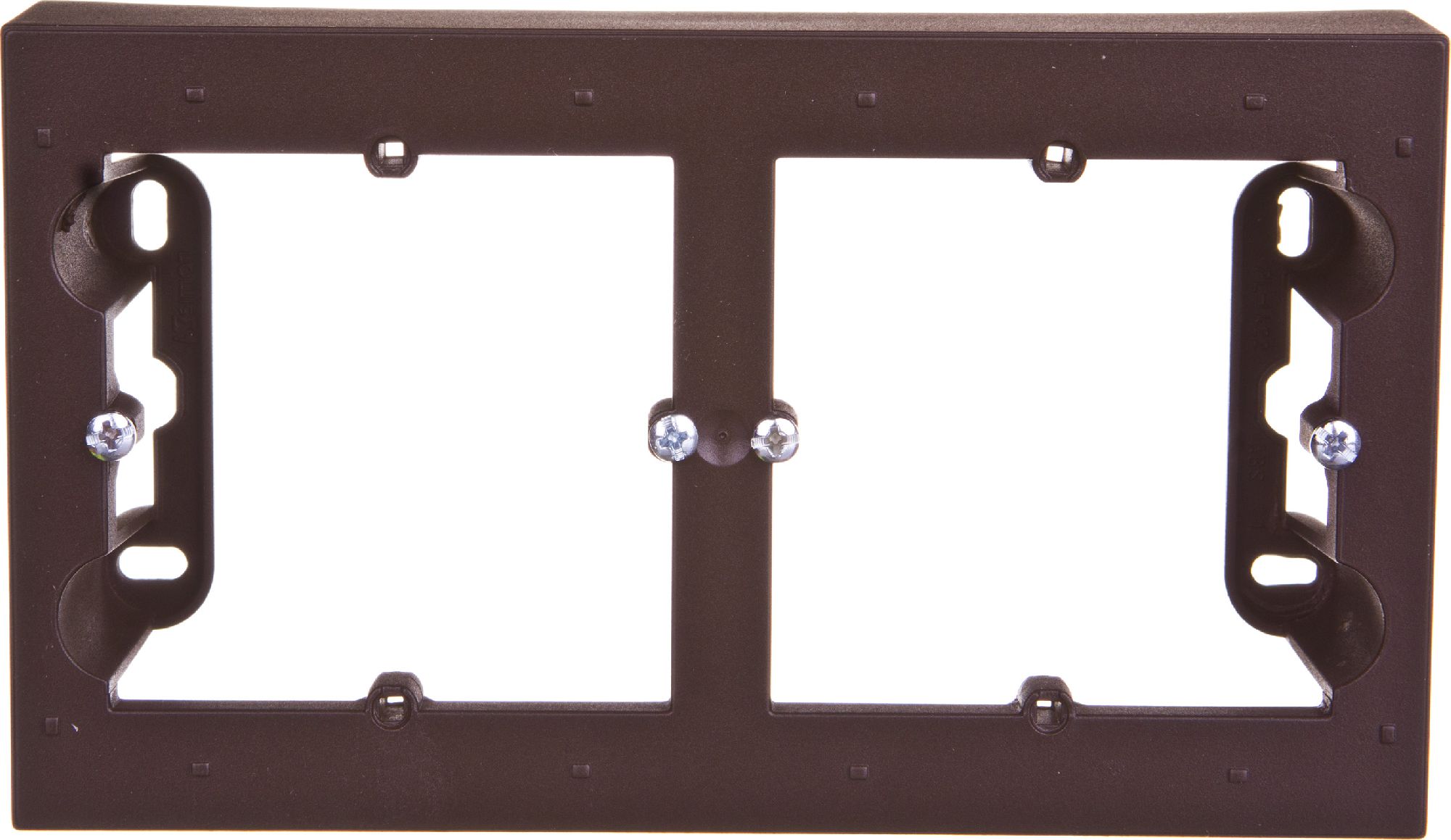 Kontakt-Simon Puszka natynkowa podwójna płytka brąz mat (DPN2/46)