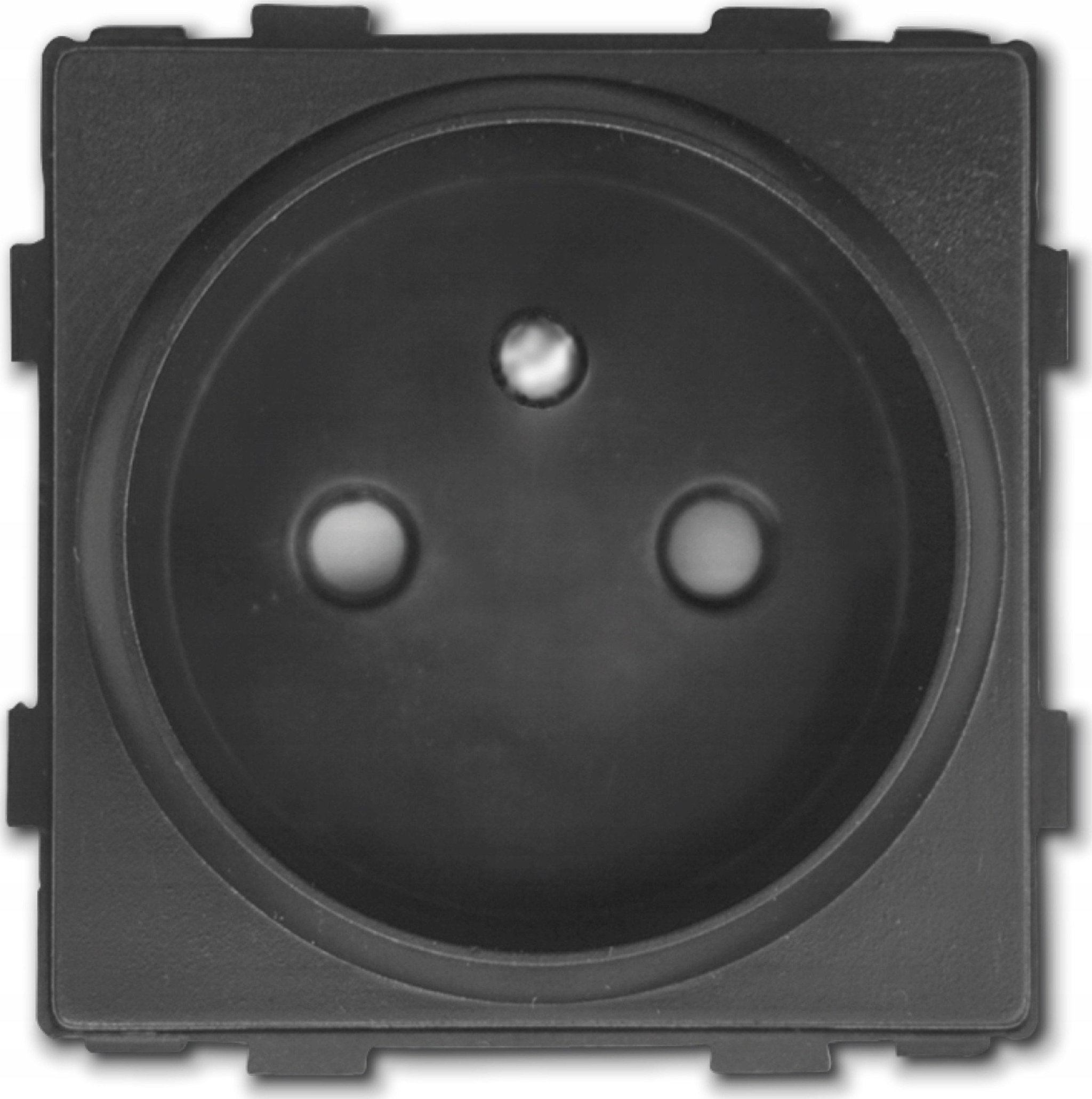 Masterled Gniazdo 230V do ramek pojedyncze francuskie białe lub czarne Gniazdo 230V do ramek pojedyncze francuskie białe lub czarne