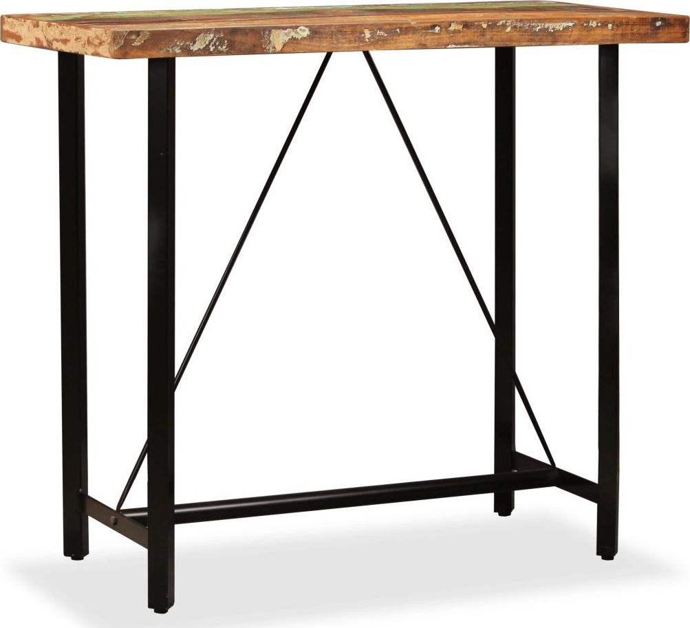 Elior Wielokolorowy stolik z drewna odzyskanego Chris 3X