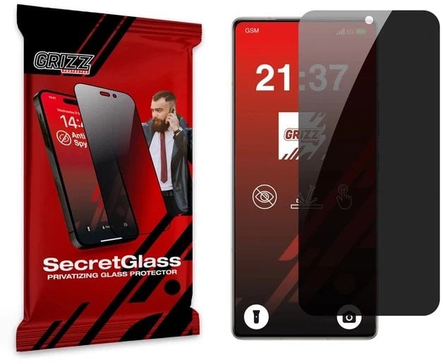 Matowe szkło prywatyzujące GrizzGlass SecretGlass do Infinix Note 50 Pro 4G