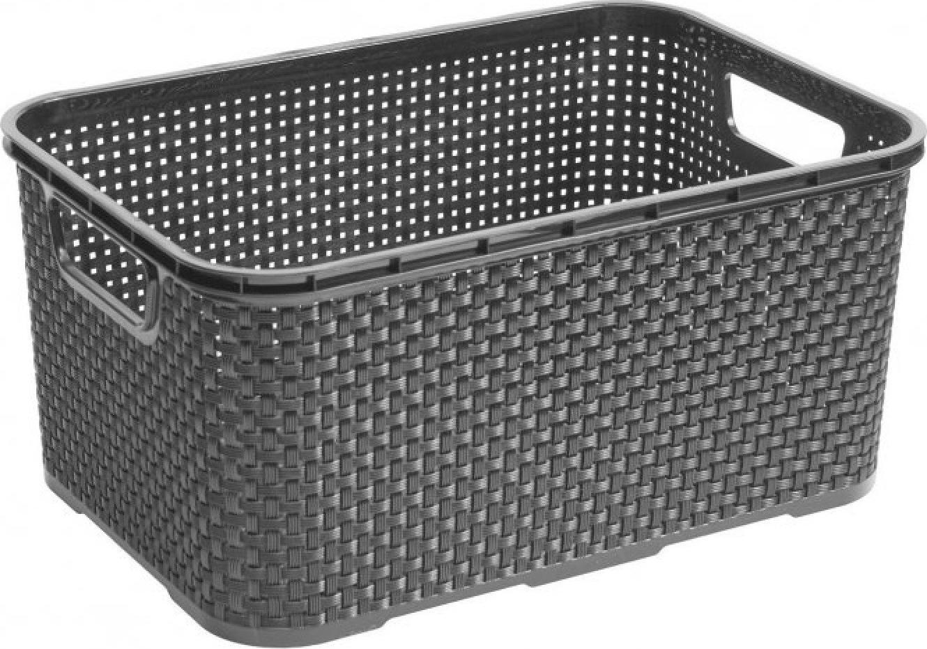 Branq Koszyk rattanowy 10L BranQ antracyt