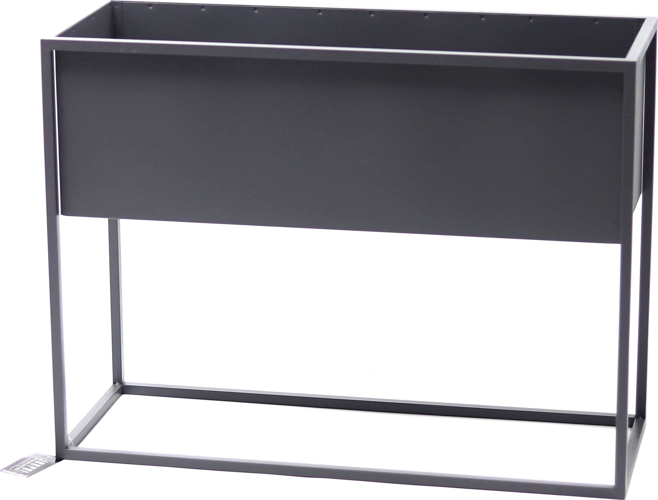 Jakpoldesign Kwietnik Metalowy Stojak CUBO 60x80x30cm szary skrzynka loft 05-15/S