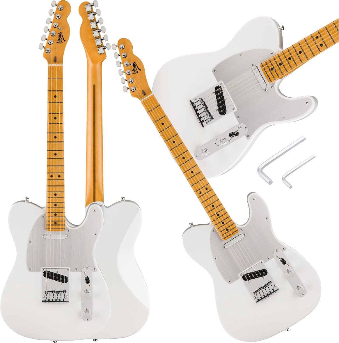 GITARA ELEKTRYCZNA TELECASTER 4/4 SS 39" PEŁNOWYMIAROWA + KLUCZE IMBUSOWE