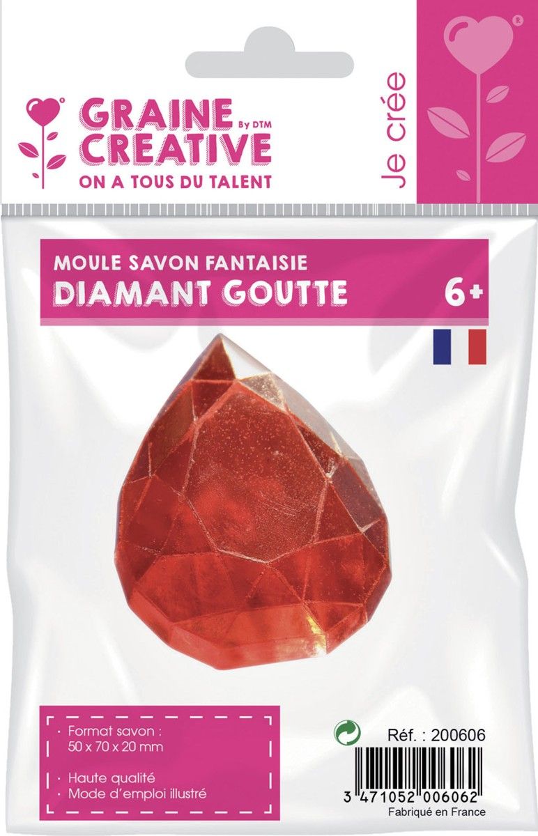 Graine Creative Foremka mini do mydła Klejnot Kropla